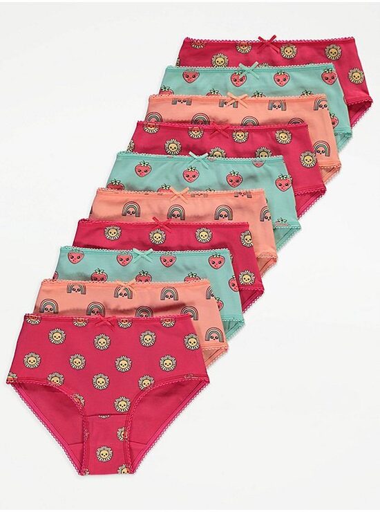 10 gab. apakšbikses “Zemenītes ar varavīksnēm”