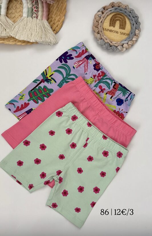 Koša dizaina 3 gab. legingšorti 