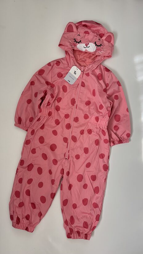 Rozā lietus kombinezons “Minka”
