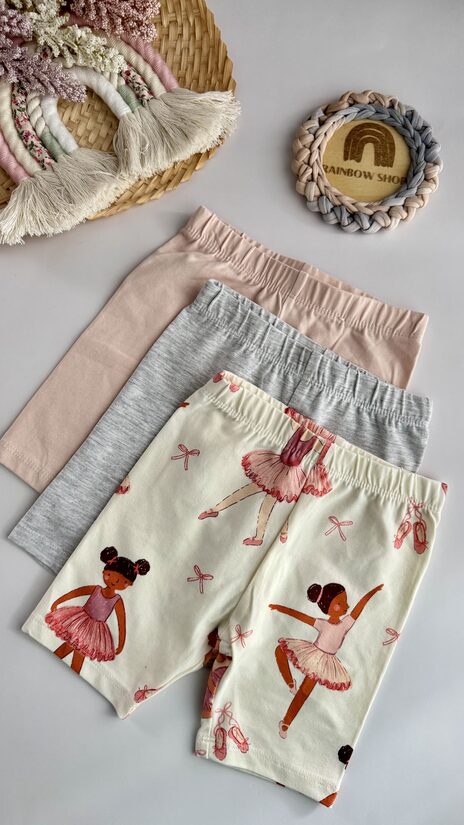 3 gab. legingšorti “Balerīnas”