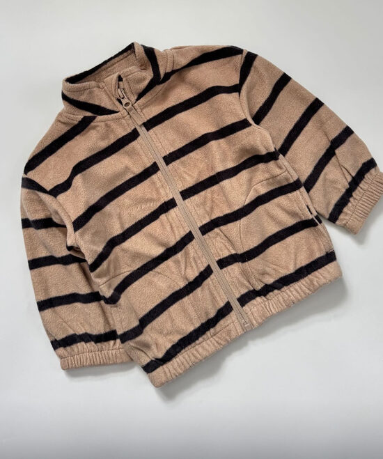 Flīsa jaka ar svītrām