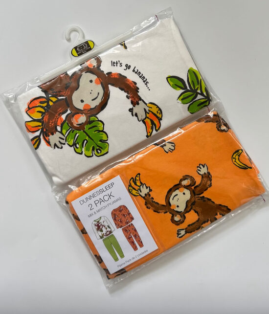 2 gab. kokvilnas pidžamas “Monkey”