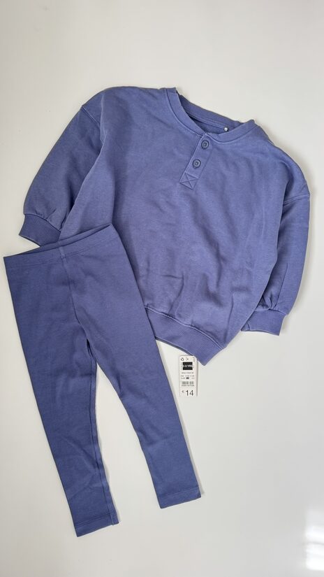 Dūmakaini zils kostīms 