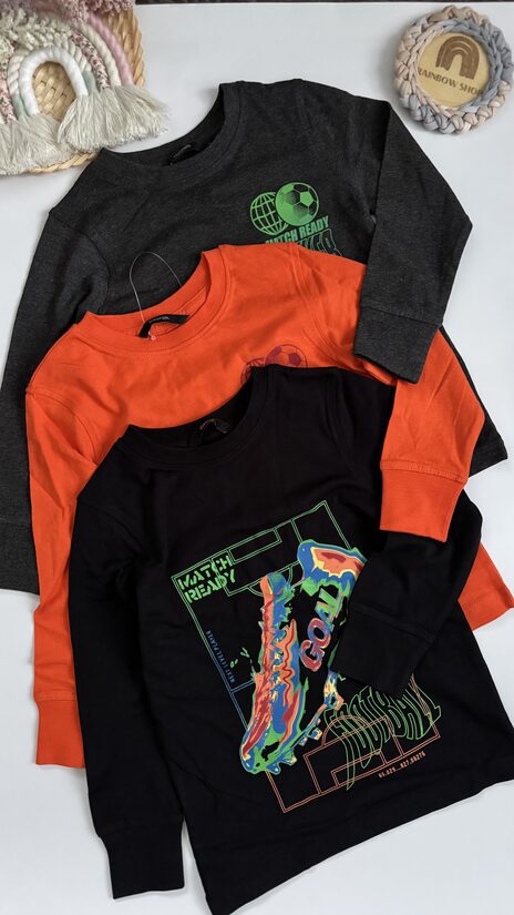 3 gab. garroku krekliņi ar manžetēm