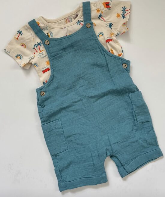 Bodijs + muslina romperis