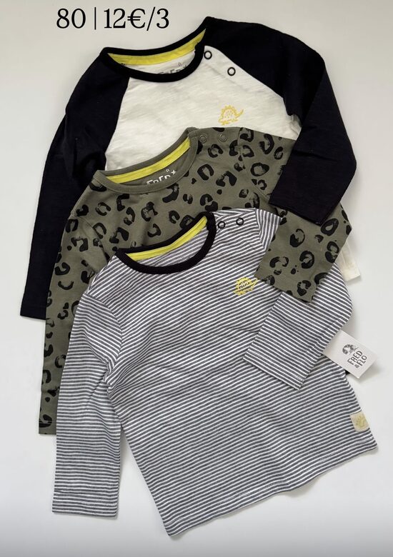 3 gab. garroku krekliņi 