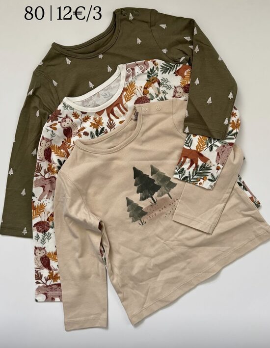 3 gab. garroku krekliņi “Meža tematika”