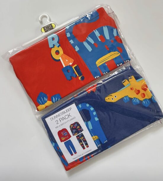 2 gab. kokvilnas pidžamas “Dino”