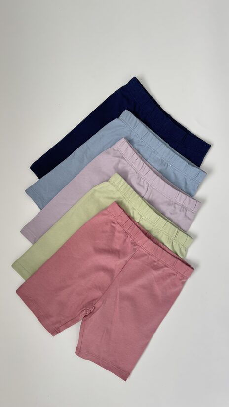 5 gab. legingšorti “Pastel dūmakaini”