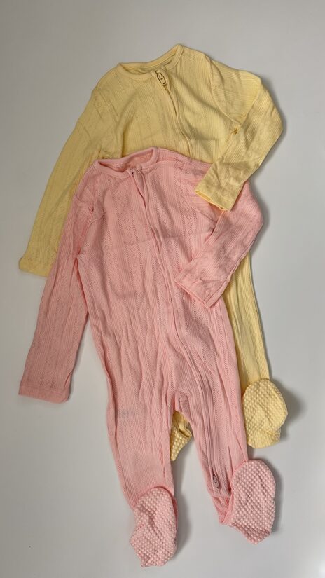 2 gab. ribbed zip rāpuļi “Pastel”