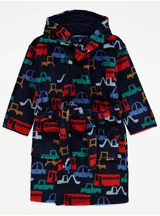 Zils halāts ar auto 