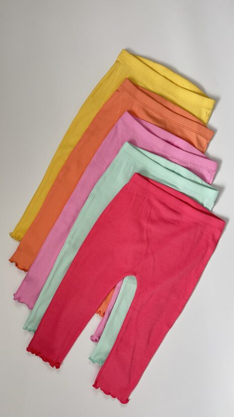 5 gab. koši ribbed legingi