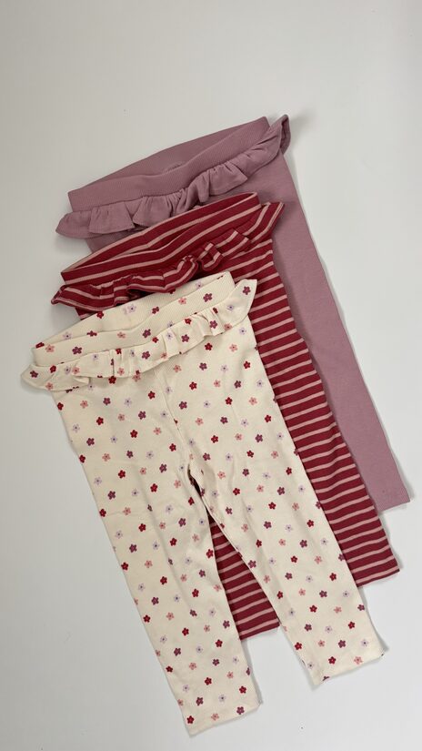 3 gab. ribbed legingi ar kruzuļjostu