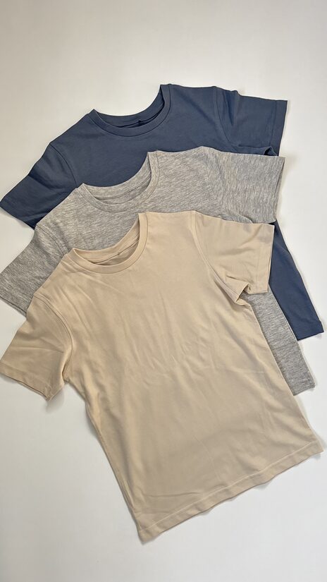 3 gab. kokvilnas T-krekli