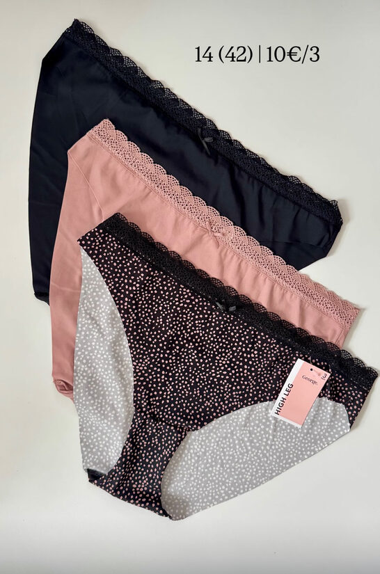 3 gab. “High legs” apakšbikses 