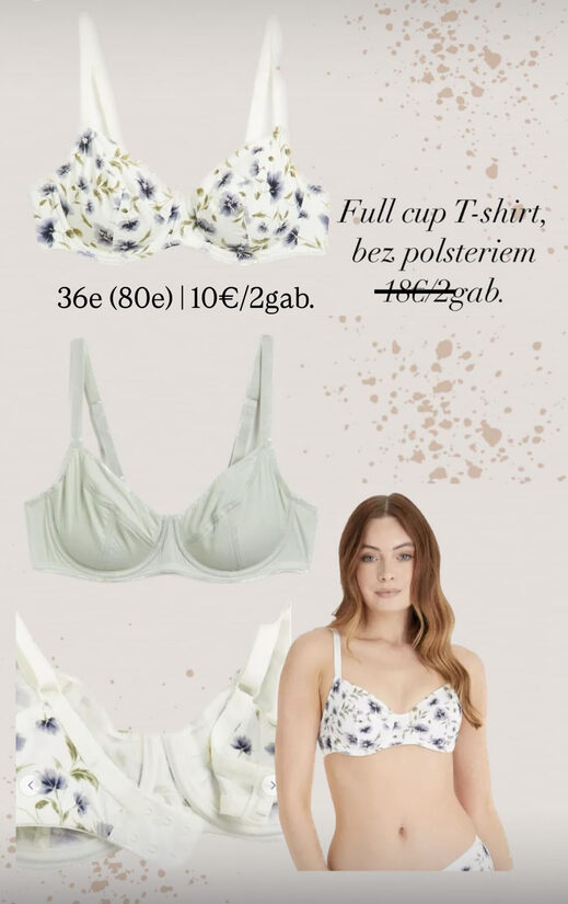 2 gab. “Full caps” krūšturi bez polstera