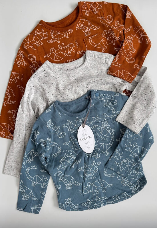 3 gab. garroku krekliņi “Dino”