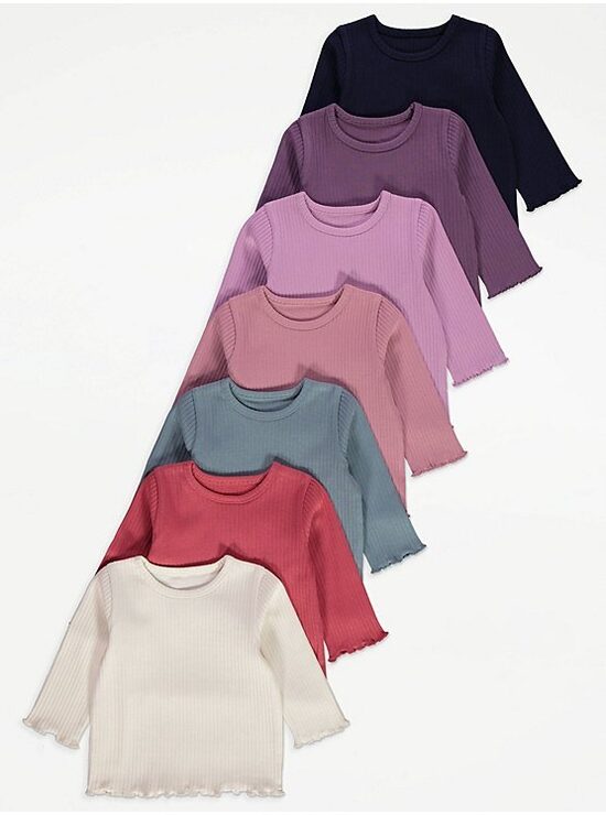 7 gab. ribbed garroku krekliņi 