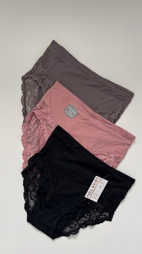 3 gab. mežģīņu “Full briefs” apakšbikses 