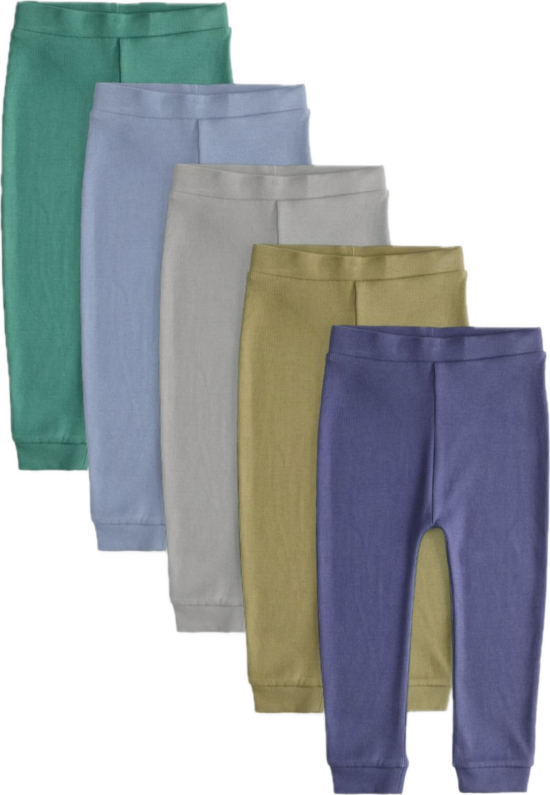 5 gab. ribbed legingi “Ūdens zili” 