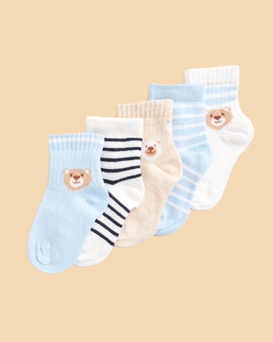 5 gab. kokvilnas zeķes “Lācīši”