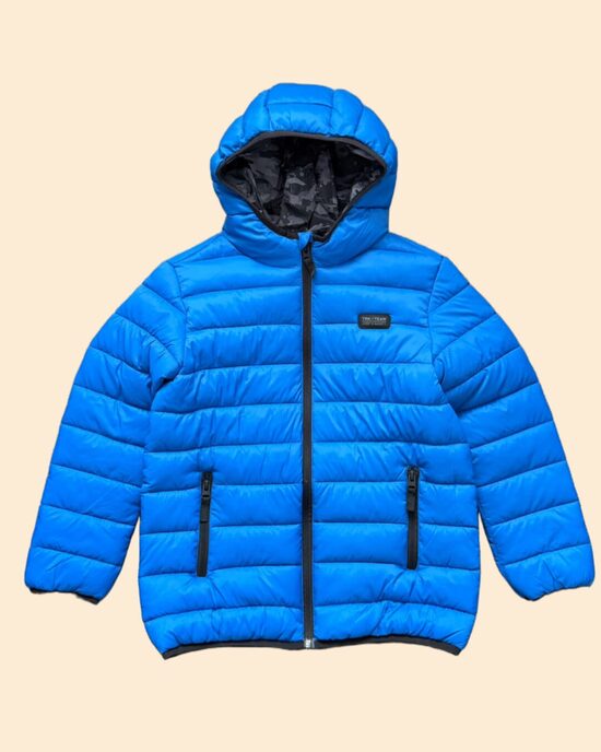 Koši zila starpsezonas viegli siltināta, stepēta jaka 