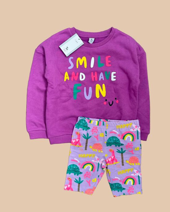 Košs komplekts džemperis + legingšorti