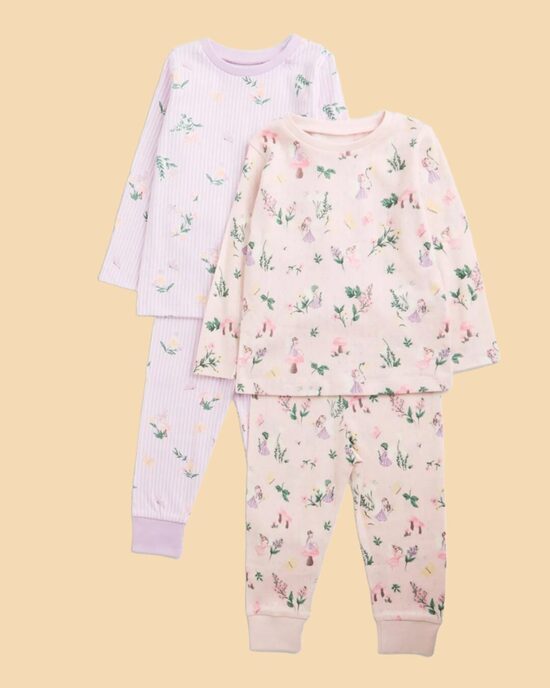 2 gab. kokvilnas pidžamas “Fejas ar ziediem “