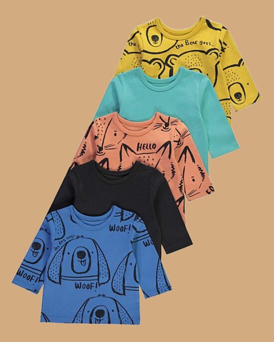 5 gab. koši garroku krekliņi “Zvēriņi”