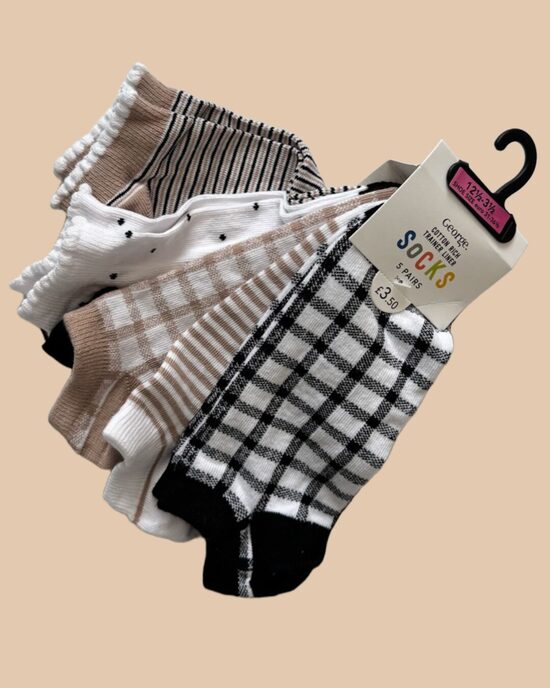 5 gab. īsās zeķes 