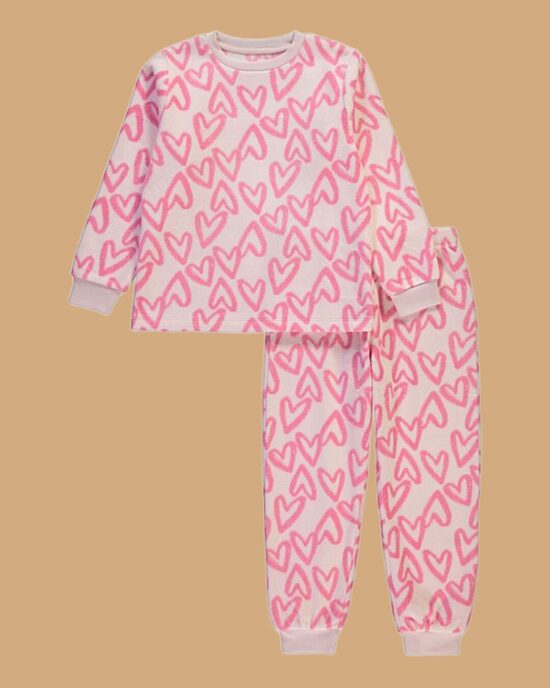 Flīsa pidžama ar sirsniņām 