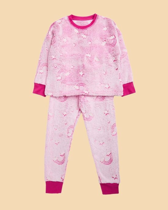 Fluffly flīsa pidžama “Varavīksnes”