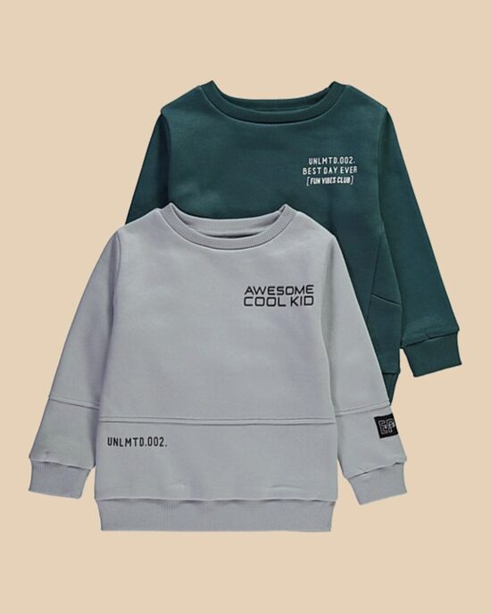 2 gab. džemperi ar uzrakstiem 