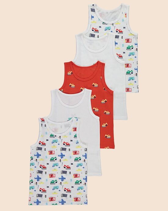 5 gab. kokvilnas apakškrekliņi “Transports”