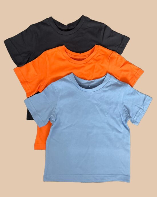 3 gab. vienkrāsaini T-krekli