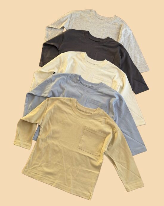 5 gab. vienkrāsaini bāzes garroku krekliņi 