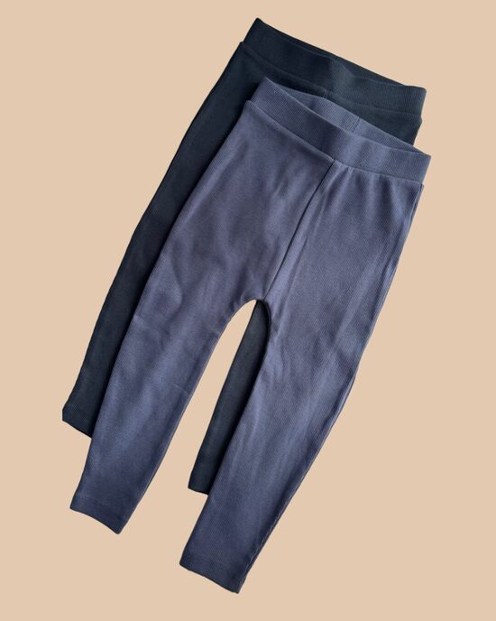 2 gab. ribbed legingi 