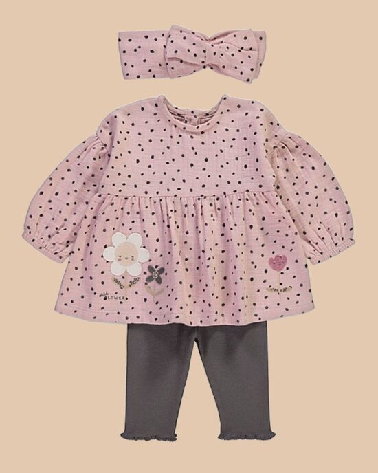 Tunika+ribbed legingi+galvas bante