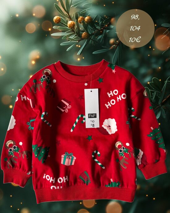 Sarkans Ziemassvētku džemperis