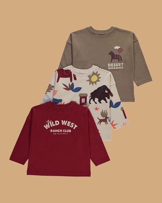 3 gab. garroku krekliņi “Wild”