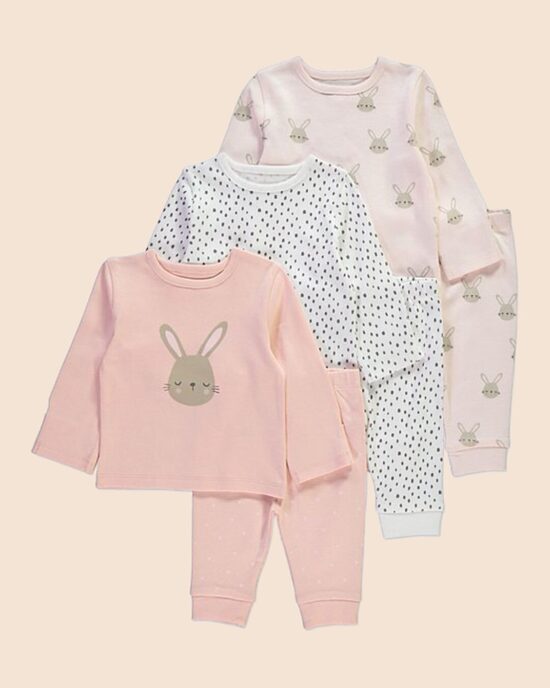 3 gab. garās pidžamas “Bunny”