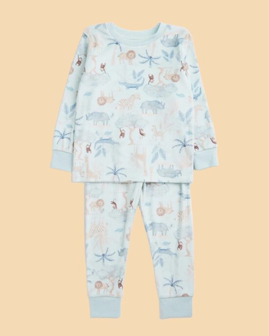 Mīksta mint toņa velūra pidžama “Safari”