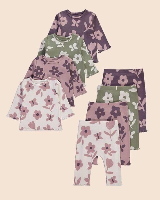 Ribbed komolekts “Puķes”