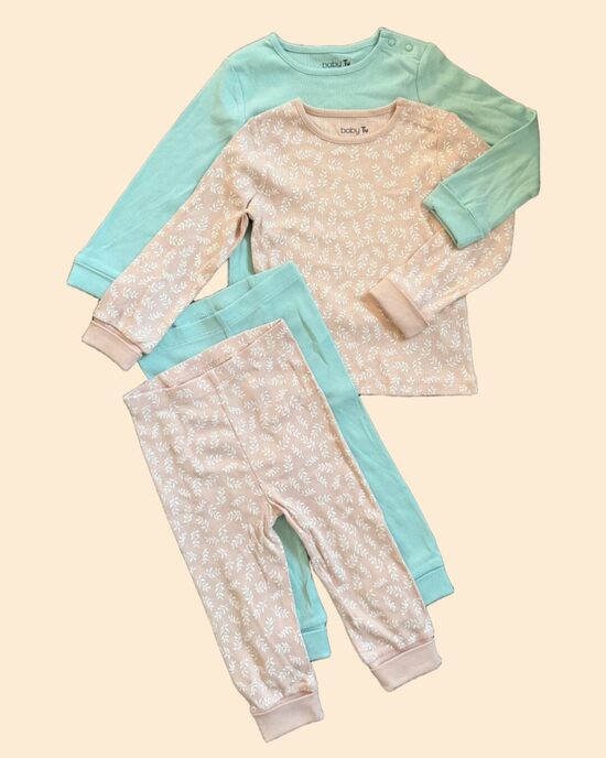 2 gab. ribbed pidžamas 